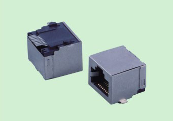 RJ45 JACK插座TAB UP 15.5 SMT貼片無屏蔽彈片無LED燈網(wǎng)絡(luò)接口