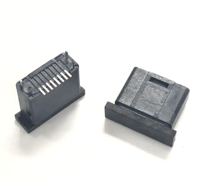 蘋(píng)果10P母座 iPhone耳機(jī)立貼6.5H母座 全塑黑膠