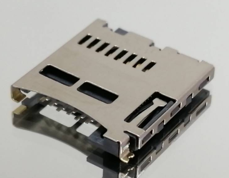 PUSH T-FLASH CONN 內焊 常開型-不帶偵測PIN 常開型 15. 20+14. 05+1. 95
