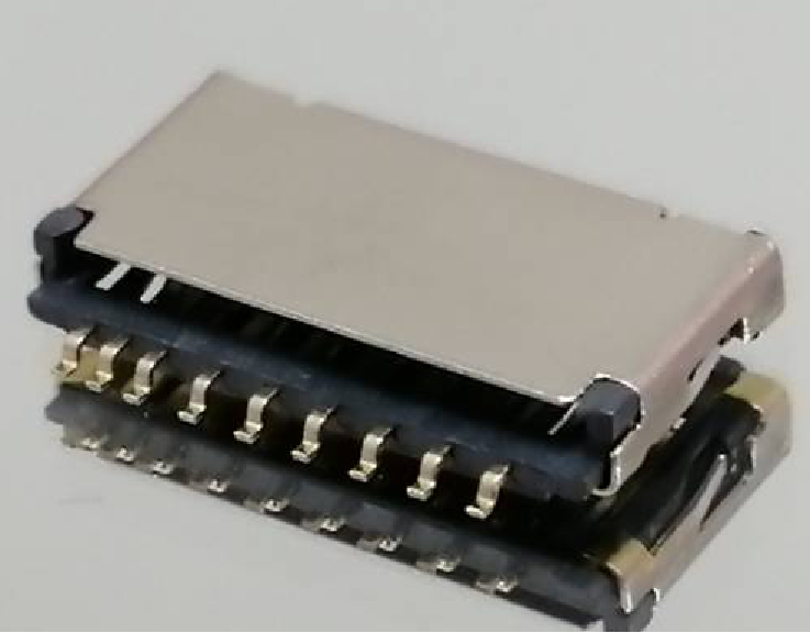 T-FLASH 9 PIN SIMPLE SWITCH 側(cè)間偵測 H=1. 5 11.25+6+1. 5