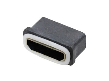MICRO USB 5P防水母座 5.9插腳 無(wú)柱 大電流